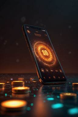 Smartphone mit Casino-App
